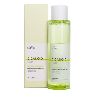 Антивіковий тонер з центеллою і пептидами Scinic Cicanoid Toner 150 мл купити в Україні