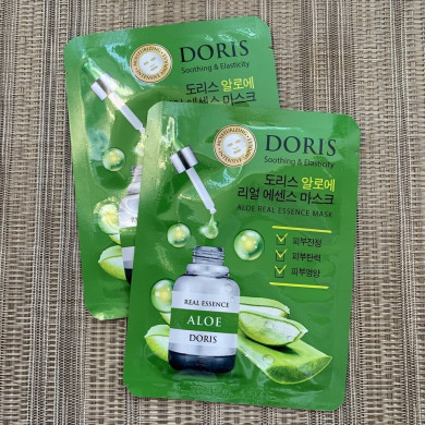 Тканинна маска з алое DORIS Aloe Real Essence Mask купити в Україні 2