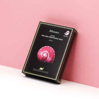 Осветляющая тканевая маска с муцином улитки JM Solution Active Pink Snail Brightening Mask-Prime купить в Украине 3