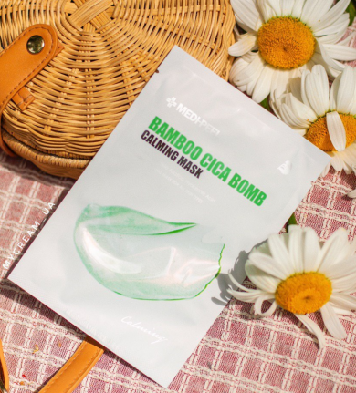 Заспокійлива тканинна маска з бамбуком і центелою, MEDI-PEEL, Bamboo Cica Bomb Calming Mask купити в Україні 2 Заспокійлива тканинна маска з бамбуком і центелою, MEDI-PEEL, Bamboo Cica Bomb Calming Mask купити в Україні 2