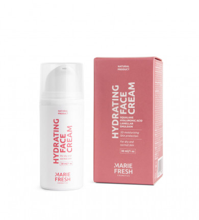 Увлажняющий крем с гиалуроновой кислотой для сухой и нормальной кожи Marie Fresh Cosmetics Hydrating Face Cream 30 мл купить в Украине