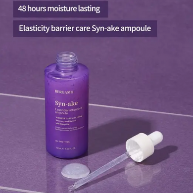 Сироватка що омолоджує для обличчя з пептидом зміїної отрути BERGAMO Essential Intensive Ampoule Syn-ake 150 мл купити в Україні 3