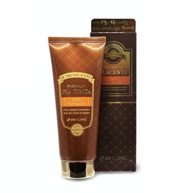 Пілінг гель з рослинною плацентою 3W CLINIC Premium Placenta Soft Peeling Gel 180 мл купити в Україні 3