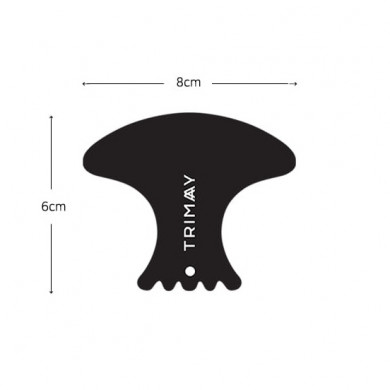 Натуральный керамический скребок гуаша для лица Trimay Slim Wave Face Guasha купить в Украине 2