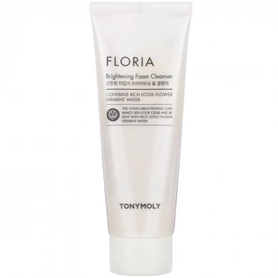 Осветляющая пенка для умывания, TONYMOLY, Floria Brightening Foam Cleanser, 150 мл купить в Украине Осветляющая пенка для умывания, TONYMOLY, Floria Brightening Foam Cleanser, 150 мл купить в Украине
