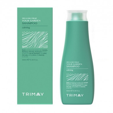 Бессульфатный биотиновый шампунь с центеллой, Trimay, Your Garden Shampoo, 500 мл купить в Украине Бессульфатный биотиновый шампунь с центеллой, Trimay, Your Garden Shampoo, 500 мл купить в Украине
