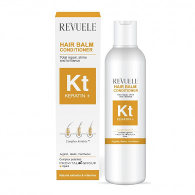 Кондиціонер з кератином для тонкого та ламкого волосся Revuele Hair Conditioner Keratin+ 200 мл купити в Україні 2