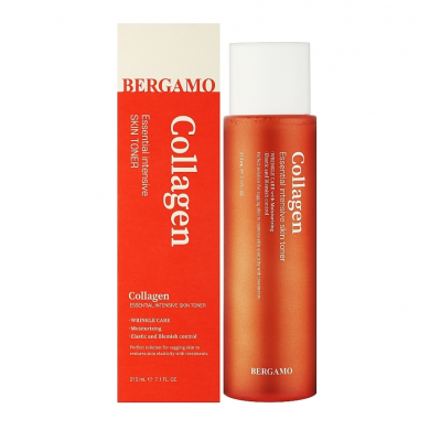 Омолаживающий тонер с коллагеном BERGAMO Essential Intensive Skin Toner Collagen 210 мл купить в Украине