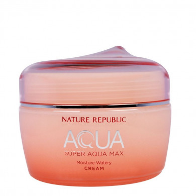 Увлажняющий крем для сухой кожи, Nature Republic, Super Aqua Moisture Watery Cream, 80 мл купить в Украине Увлажняющий крем для сухой кожи, Nature Republic, Super Aqua Moisture Watery Cream, 80 мл купить в Украине