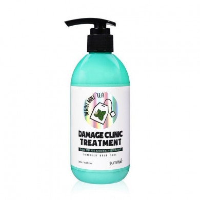 Відновлювальний кондиціонер з керамідами і колагеном SUMHAIR Damage Clinic Treatment Neroli & Mint Tea 300 мл купити в Україні