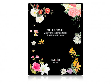 Очищающая тканевая маска с древесным углем, EYENLIP, Charcoal Moisture Essence Mask купить в Украине Очищающая тканевая маска с древесным углем, EYENLIP, Charcoal Moisture Essence Mask купить в Украине