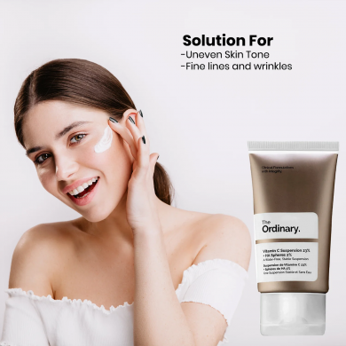 Омолаживающая сыворотка с витамином С 23% и гиалуроновой кислотой The Ordinary Vitamin C Suspension 23% + HA Spheres 2% 30 мл купить в Украине 4