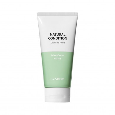 Пінка для вмивання для жирної і проблемної шкіри The SAEM Natural Condition Cleansing Foam #Sebum Control 150 мл купити в Україні
