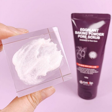 Скраб для обличчя з екстрактом баклажана EYENLIP Eggplant Baking Powder Pore Scrub 100 г купити в Україні 2