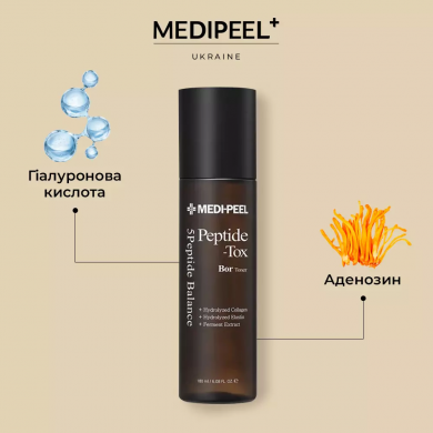 Тонер для омолодження для обличчя з пептидами  MEDI-PEEL Bor-Tox Peptide Toner 180 мл купити в Україні 4