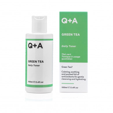 Успокаивающий тонер для лица с зеленым чаем Q+A Green Tea Daily Toner 100 мл купить в Украине