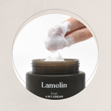 Антивіковий освітлювальний крем з муцином равлика Lamelin Snail 4 in 1 Cream 100 мл купити в Україні 3