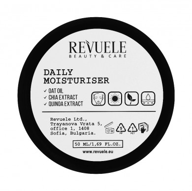 Денний зволожуючий крем для обличчя Revuele Vegan & Organic Daily Moisturiser 50 мл купити в Україні 2