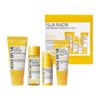 Набор миниатюр средств для яркости тона SOMEBYMI Yuja Niacin 30 Days Brightening Starter Kit купить в Украине