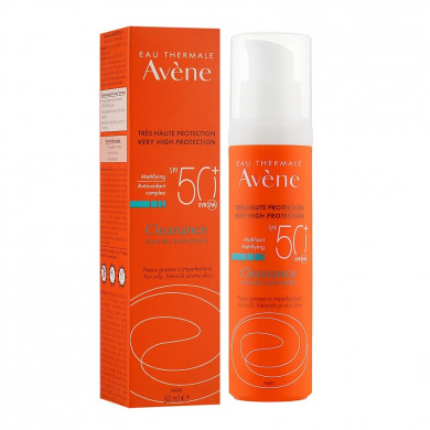 Солнцезащитный крем для жирной кожи Avene Solaires Cleanance Sun Care SPF50+ 50 мл купить в Украине
