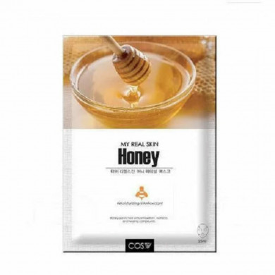 Тканевая маска с медом, COS.W, My Real Skin Honey Facial Mask купить в Украине Тканевая маска с медом, COS.W, My Real Skin Honey Facial Mask купить в Украине