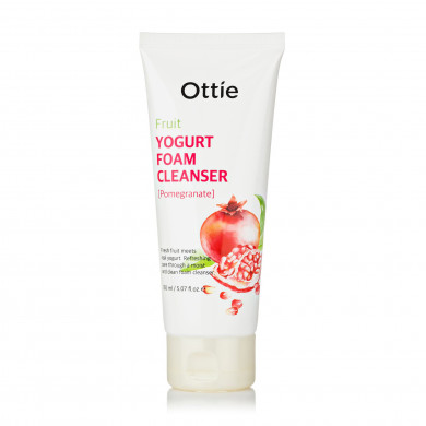 Йогуртовая пенка для умывания с экстрактом граната, Ottie, Fruit Yogurt Foam Cleanser Pomegranate, 150 мл купить в Украине Йогуртовая пенка для умывания с экстрактом граната, Ottie, Fruit Yogurt Foam Cleanser Pomegranate, 150 мл купить в Украине