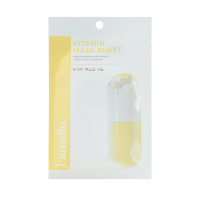 Витаминная тканевая маска с лимоном Lamelin Vitamin Mask Sheet