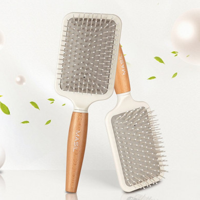 Щетка для волос, Masil, Wooden Paddle Brush купить в Украине 2 Щетка для волос, Masil, Wooden Paddle Brush купить в Украине 2