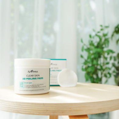 Пилинг-пэды с АНА/ВНА/РНА кислотами ISNTREE Clear Skin AB Peeling 70 пэдов купить в Украине 2