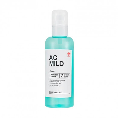 Лечебный тонер для проблемной кожи, Holika Holika, Ac Mild Toner, 200 мл купить в Украине Лечебный тонер для проблемной кожи, Holika Holika, Ac Mild Toner, 200 мл купить в Украине