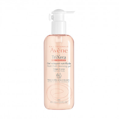 Очищающий гель для лица и тела Avene Trixera Nutrition Nettoyant Nutri-Fluide 400 мл купить в Украине