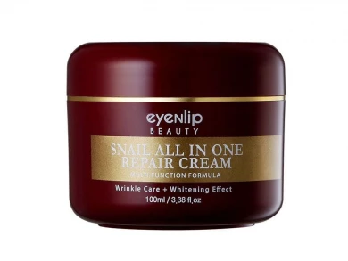 Многофункциональный восстанавливающий крем с муцином улитки EYENLIP Snail All In One Repair Cream 100 мл купить в Украине