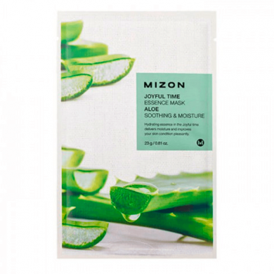 Успокаивающая и увлажняющая тканевая маска с экстрактом алоэ, MIZON, Joyful Time Essence Mask, Aloe, Soothing & Moisture купить в Украине Успокаивающая и увлажняющая тканевая маска с экстрактом алоэ, MIZON, Joyful Time Essence Mask, Aloe, Soothing & Moisture купить в Украине