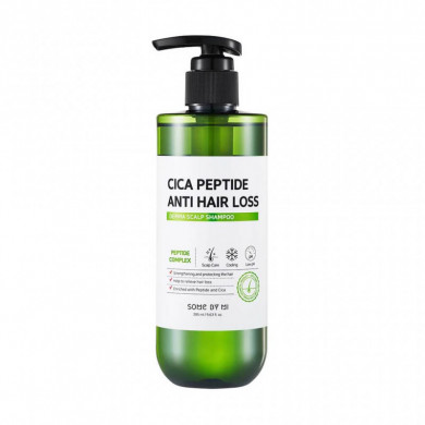 Шампунь з центеллою проти випадіння волосся, SOME BY MI, Cica Peptide Anti Hair Loss Derma Scalp Shampoo, 285 мл купити в Україні Шампунь з центеллою проти випадіння волосся, SOME BY MI, Cica Peptide Anti Hair Loss Derma Scalp Shampoo, 285 мл купити в Україні