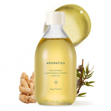 Масло для тіла з імбиром і ялівцем AROMATICA Circulating Body Oil_Juniper Berry & Ginger 100 мл купити в Україні
