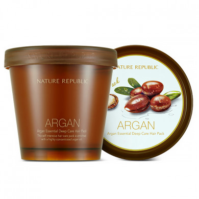 Интенсивно восстанавливающая маска для волос с аргановым маслом, Nature Republic, Argan Essential Deep Care Hair Pack, 200 мл купить в Украине Интенсивно восстанавливающая маска для волос с аргановым маслом, Nature Republic, Argan Essential Deep Care Hair Pack, 200 мл купить в Украине