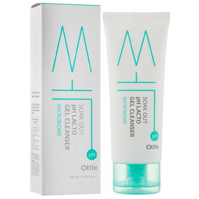 Гипоаллергенный гель для умывания с лактобактериями, Ottie, Soak Out pH Lacto Gel Cleanser, 100 мл купить в Украине Гипоаллергенный гель для умывания с лактобактериями, Ottie, Soak Out pH Lacto Gel Cleanser, 100 мл купить в Украине