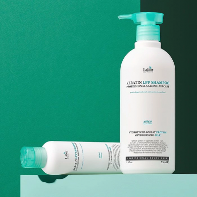 Безсульфатний шампунь з кератином для пошкодженого волосся Lador Keratin LPP Shampoo 10 мл (пробник) купити в Україні 3