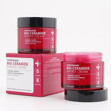 Поживний крем для обличчя з керамідами та гіалуроновою кислотою Fortheskin Bio Ceramide Matrix Cream 60 мл купити в Україні 3