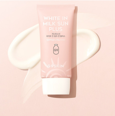 Легкий сонцезахисний крем що омолоджує G9SKIN White In Milk Sun Plus SPF50+/PA++++ 40 мл купити в Україні 2