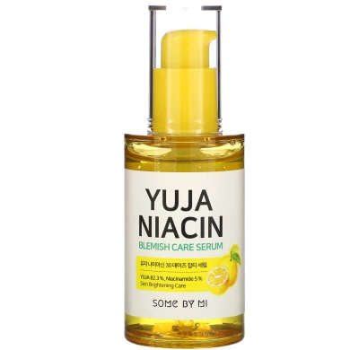Осветляющая и выравнивающая тон кожи сыворотка, SOME BY MI, Yuja Niacin Blemish Care Serum, 50 мл купить в Украине Осветляющая и выравнивающая тон кожи сыворотка, SOME BY MI, Yuja Niacin Blemish Care Serum, 50 мл купить в Украине