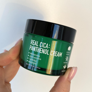 Заспокійливий антивіковий крем для обличчя з центелою Fortheskin Real Cica Panthenol Cream 60 мл купити в Україні 3