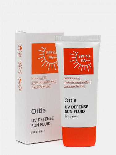 Водостойкий солнцезащитный крем для лица и тела, Ottie, UV Defense Sun Fluid SPF43/PA++, 50 мл купить в Украине 3 Водостойкий солнцезащитный крем для лица и тела, Ottie, UV Defense Sun Fluid SPF43/PA++, 50 мл купить в Украине 3
