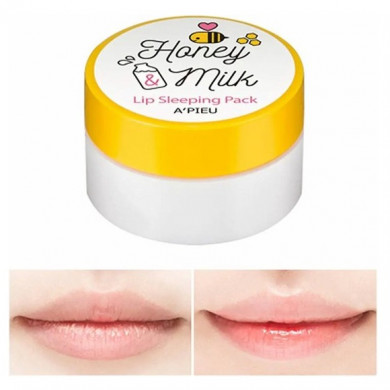 Питательная ночная маска для губ с медом и молоком A'PIEU Honey & MilkLip Sleeping Pack 6.7 г купить в Украине 3