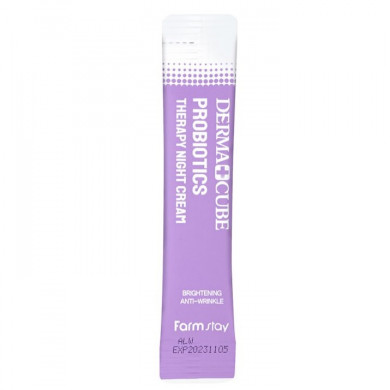 Восстанавливающий крем с пробиотиками, FarmStay, Dermacube Probiotics Therapy Night Cream, 4 мл купить в Украине Восстанавливающий крем с пробиотиками, FarmStay, Dermacube Probiotics Therapy Night Cream, 4 мл купить в Украине
