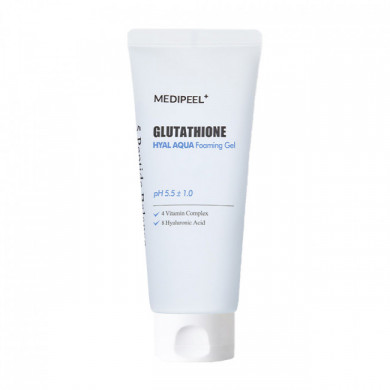Увлажняющий гель-пенка для умывания MEDI-PEEL Glutathione Hyal Aqua Foaming Gel Cleanser 150 мл купить в Украине