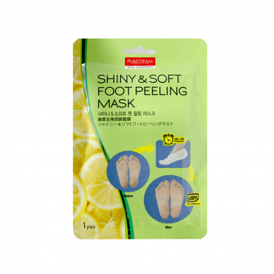Увлажняющие педикюрные носочки, PUREDERM, Shiny & Soft Foot Peeling Mask купить в Украине Увлажняющие педикюрные носочки, PUREDERM, Shiny & Soft Foot Peeling Mask купить в Украине