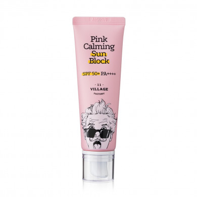 Успокаивающий солнцезащитный крем Village 11 Factory Daily Pink Calming cream SPF 50+ PA++++ 50 мл купить в Украине
