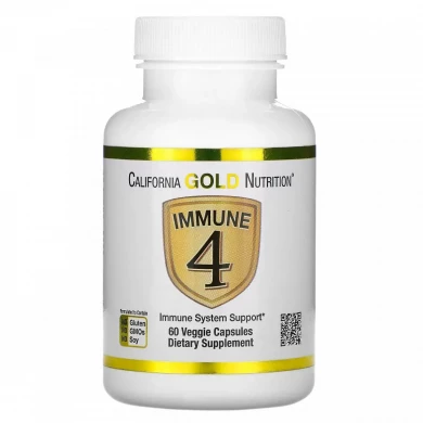 Комплекс для укрепления иммунитета California Gold Nutrition Immune 4 60 вегетарианских капсул купить в Украине