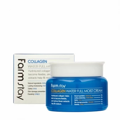 Интенсивно увлажняющий крем с коллагеном, FarmStay, Collagen Water Full Moist Cream, 100 мл купить в Украине Интенсивно увлажняющий крем с коллагеном, FarmStay, Collagen Water Full Moist Cream, 100 мл купить в Украине
